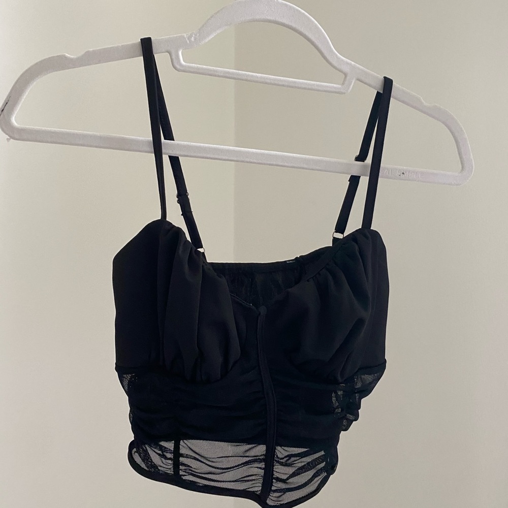 Black crop top